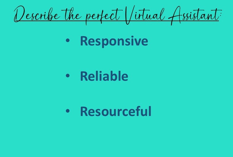 an image of the characteristics of the perfect virtual assistant